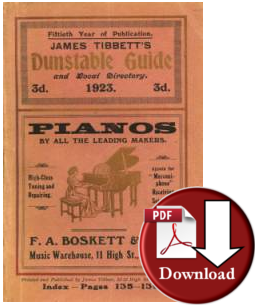 James Tibbetts Dunstable Guide and Local Directory, 1923 (Digital Download)