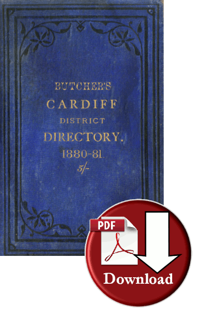 Butcher's Directory of Cardiff 1880-81 (Digital Download) - Click to change size