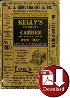 Kellys Directory of Camden & Kentish Towns, 1926-27 (Digital Download)