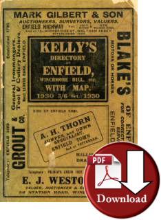 Kellys Directory of Enfield, Winchmore Hill etc, 1930 (Digital Download)