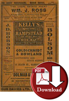 Kelly's Directory of Hampstead & Child's Hill, 1936 (Digital Download)