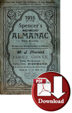 Spencers Richmond Almanac and Swaledale & Wensleydale Reference Book 1915 (Digital Download)