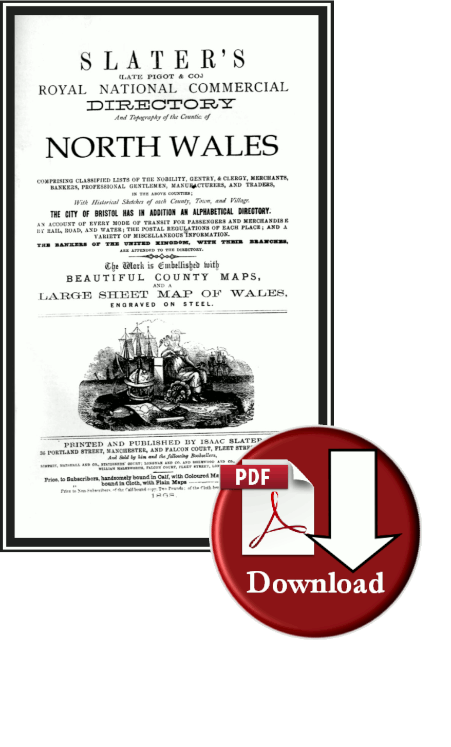 Slaters Directory of North Wales 1868 (Digital Download)