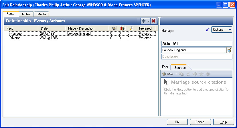 Image of Screen for Enhanced Editing of Relationships
