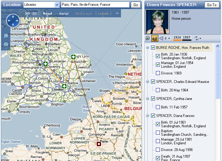 Image of Screen for the Migration Maps