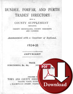 Dundee, Forfar & Perth Trades Directory, 1934-35 (Digital Download)