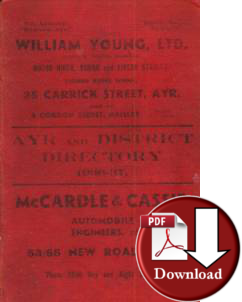 Brownings Ayr & District Directory, 1936-37 (Digital Download)