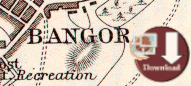 Environs of Bangor Map 1904 (Digital Download)