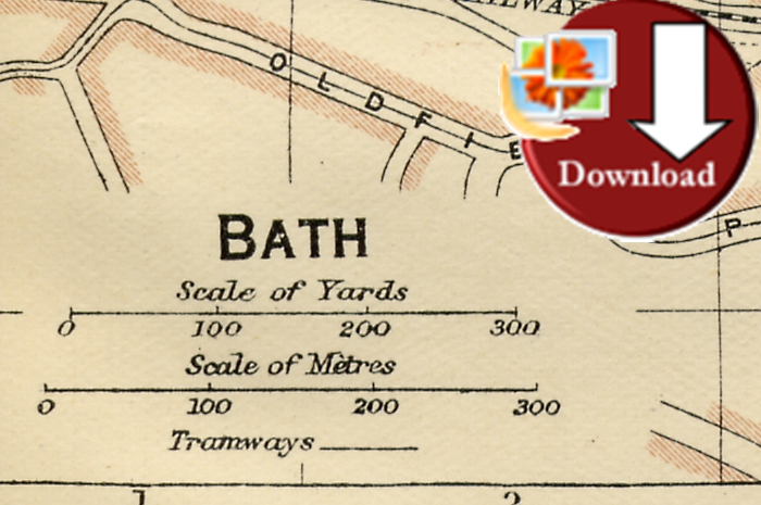 Map of Bath 1920 (Digital Download)