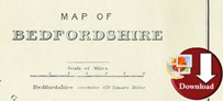 Map of Bedfordshire 1924 (Digital Download)