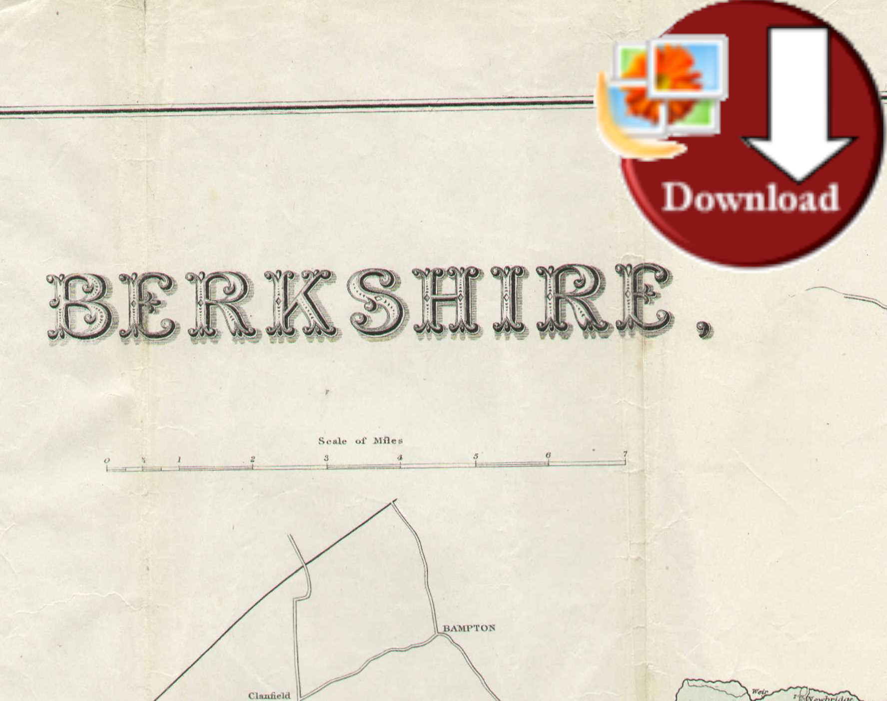 Berkshire Maps (Digital Download)