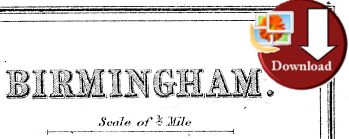 Map of Birmingham 1879 (Digital Download)