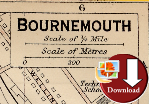 Map of Bournemouth 1920 (Digital Download)