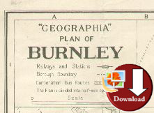 Map of Burnley 1940 (Digital Download) 
