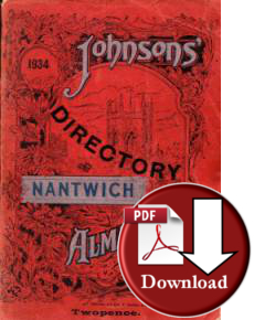 Johnson's Almanack & Directory of Nantwich, 1934 (Digital Download)