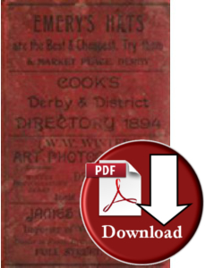 Cooks's Derby & District Directory 1894 (Digital Download)
