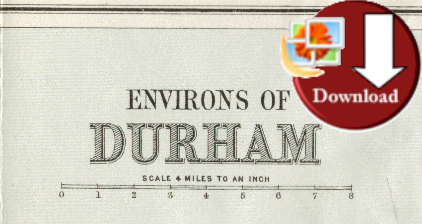 Map of Durham region 1920 (Digital Download)