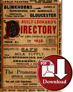Built-Leonard's Directory of Cheltenham & County for 1935 (Digital Download)
