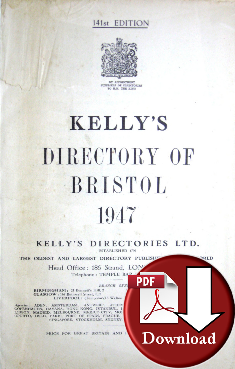 Kelly's Directory of Bristol 1947 (Digital Download)
