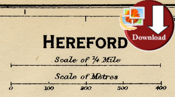 Map of Hereford 1920 (Digital Download)