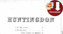 Map of Huntindon 1862 (Digital Download)