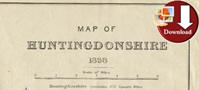 Map of Huntingdonshire 1898 (Digital Download)