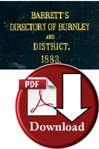 Barrett's Directory of Burnley & District 1883 (Digital Download)