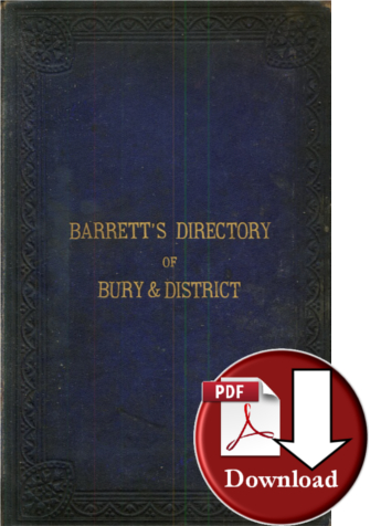Barrett's Directory of Bury and District 1883 (Digtal Download)