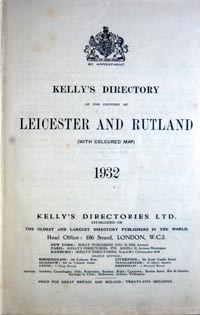 Kelly's Directory of Leicetershire & Rutland 1932 (Digital Download)