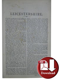 Kelly's Directory of Leicestershire & Rutland 1900 (Digital Download)