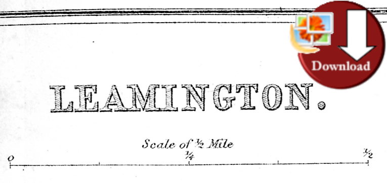 Leamington street plan 1879 (Digital Download)