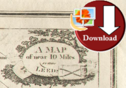 Map of Leeds district 1817 (Digital Download) 