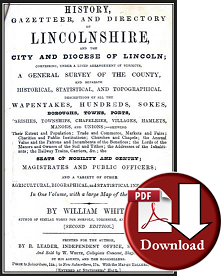 Gazetteer Directory of Lincolnshire 1856 (Digital Download)