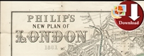 Map of London 1881 (Digital Download)