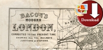 Map of London 1883 (Digital Download)