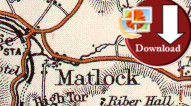 Map of Matlock area 1883 (Digtal Download)