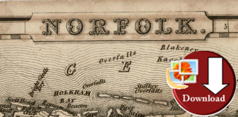 Map of Norfolk 1830 (Digital Download)