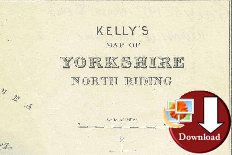 Map of North Yorkshire 1933 (Digital Download)