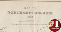 Map of Northamptonshire 1903 (Digital Download)