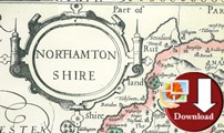Map of Northamptonshire 1610 (Digital Download)