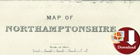 Map of Northamptonshire 1924 (Digital Download)