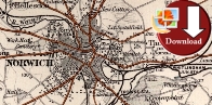 Map of Norwich, Wroxham & River Bure 1902 (Digital Download)