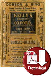 Kelly's Directory of Oxford, Abingdon, Woodstock & District, 1928 (Digital Download)