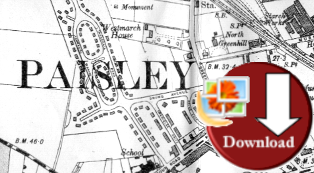 Map of Paisley 1929 (Digital Download)