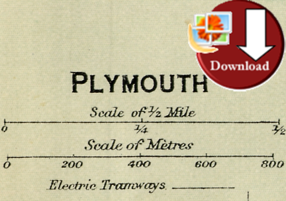 Map of Plymouth 1920 (Digital Download)