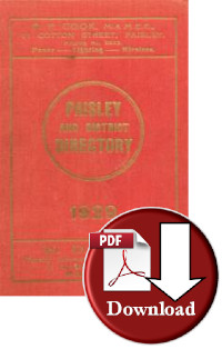 Cook's Paisley & District Directory 1929 (Digital Directory)