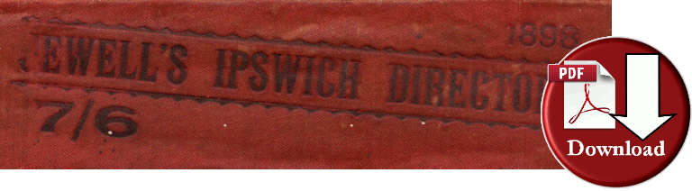 Jewell's Ipswich Directory 1898 (Digital Download)