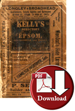 Kelly's Directory of Epsom, Leatherhead & District 1940 (Digital Download)