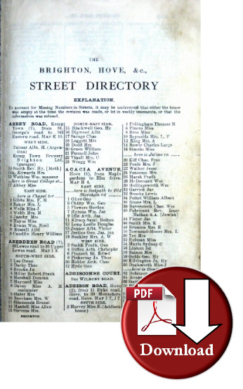 Kelly's Directory Of Brighton & Hove Etc 1939 (Digital Download)