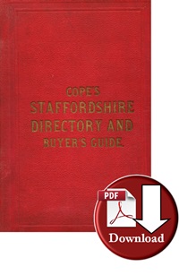 Cope's Staffordshire Directory & Buyer's Guide 1913 (Digital Download)